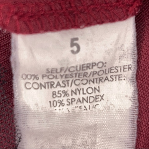 SIZE 5 VINTAGE 90s BLACK RED EVENT DRESS FORMAL JUNIORS STRETCH TULLE GOTH - Picture 12 of 13